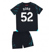 Maglie da calcio Manchester City Oscar Bobb #52 Terza Maglia Bambino 2023-24 Manica Corta (+ Pantaloni corti)